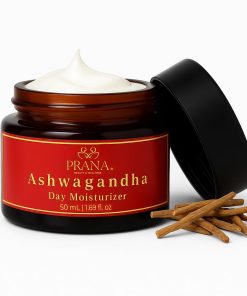 PRANA Ashwagandha Face Moisturizer – Soothe, Hydrate & Repair Acne-Prone Skin with Licorice, Almond Oil & Gotu Kola!