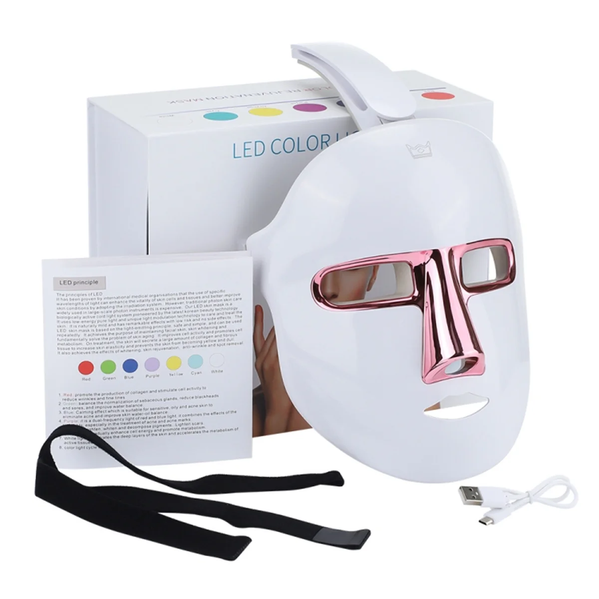 LED Face Mask – Fight Acne & Breakouts with 7-Color Light Therapy - Image 9