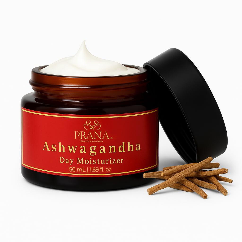 PRANA Ashwagandha Face Moisturizer – Soothe, Hydrate & Repair Acne-Prone Skin with Licorice, Almond Oil & Gotu Kola! - Image 2