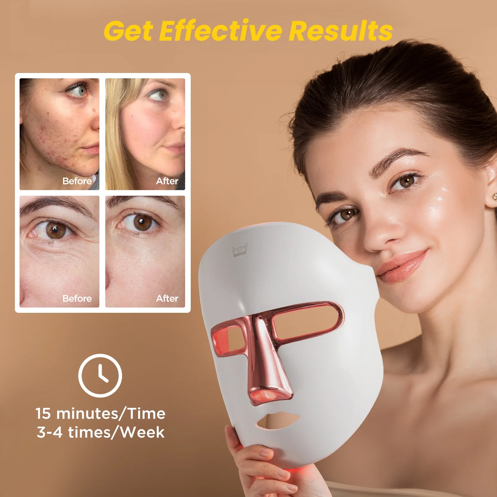 LED Face Mask – Fight Acne & Breakouts with 7-Color Light Therapy - Image 5