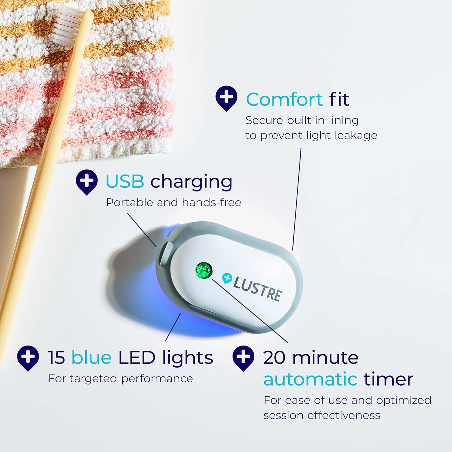 Solo - Blue Light Acne Treatment Device, Uv-Free &Wireless | LED Therapy for Face and Body Acne, Spots and Blemishes | - Image 7